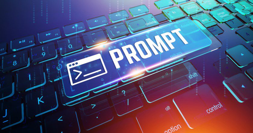 Generált kép, a középpontban a PROMPT szóval, ami a módszertanra utal.