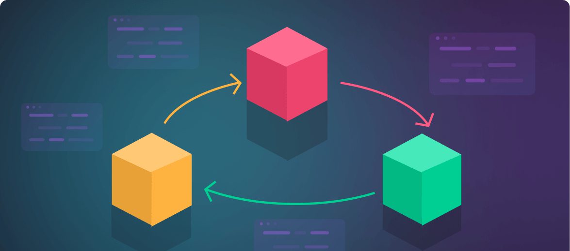 Generált kép, ami a refaktorálás, ellenőrzés folyamatos körforgását szimbolizálja.