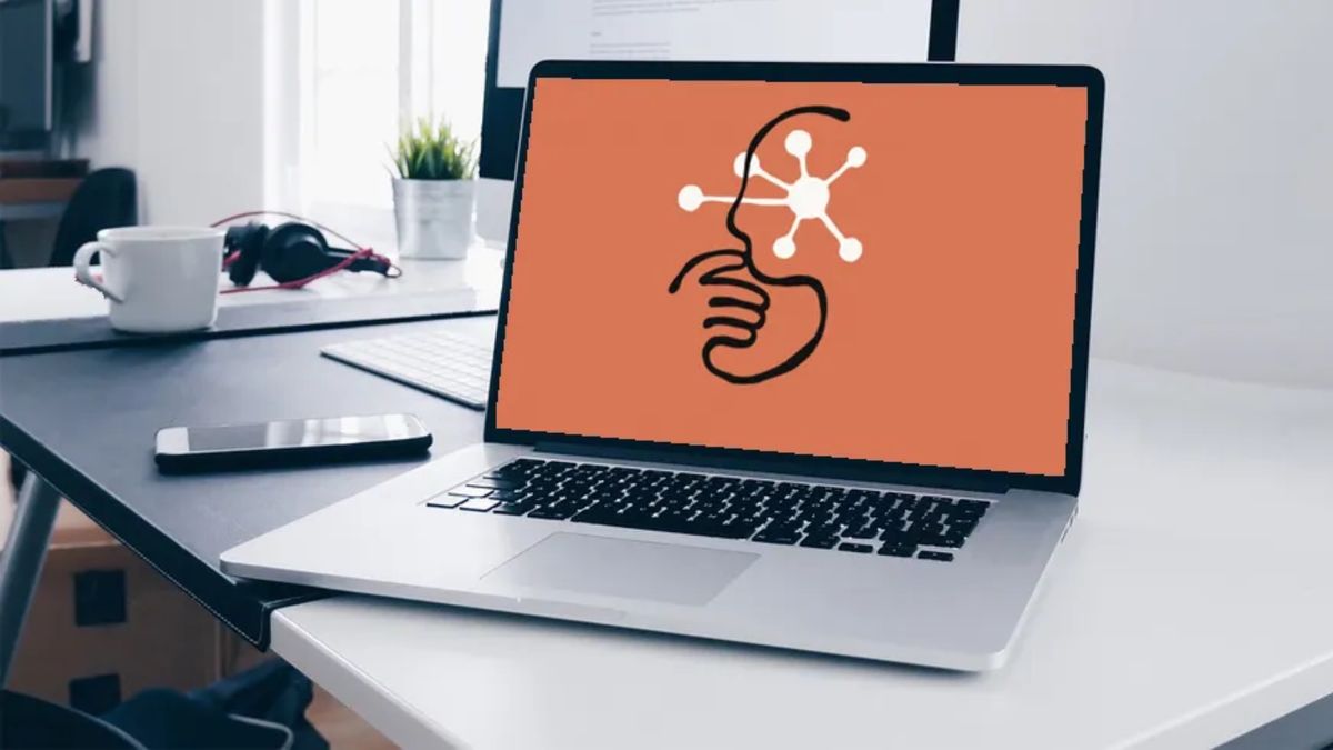 Claude arculattal generált kép, ami a gondolkódó MI-t és az ember kapcsolatát szimbolizálja.