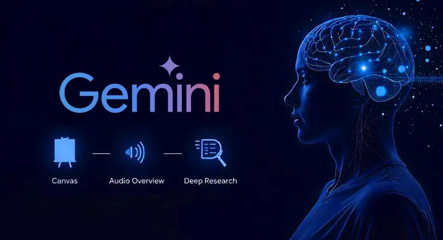 Generált kép, a Gemini Canvas sokszínűségét mutatja be.