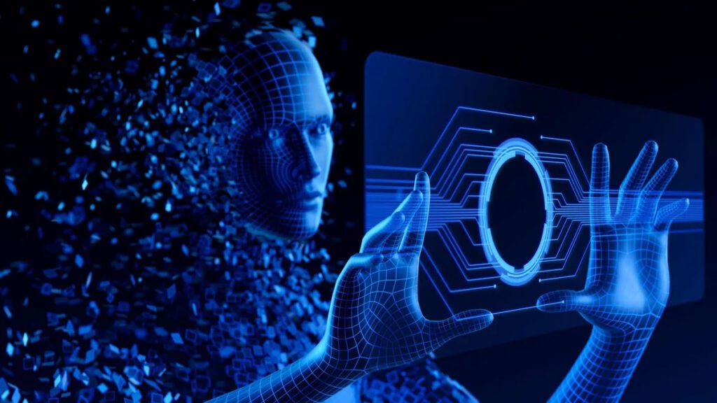 Generált képamin egy MI ügynök látható éppen munka közben.