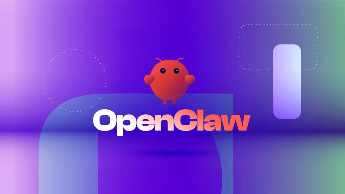 Egy grafikailag szerkesztett képen az OpenClaw logó és felirat.