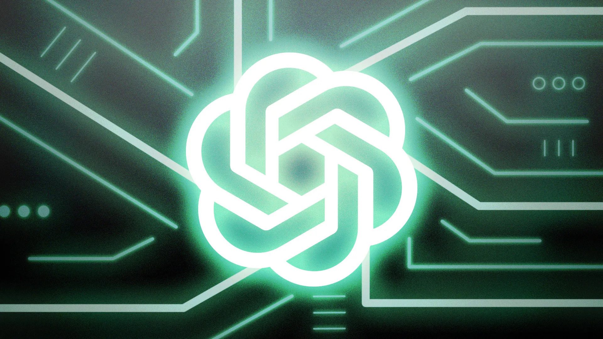 ChatGPT logó egy grafikailag szerkesztett képen.