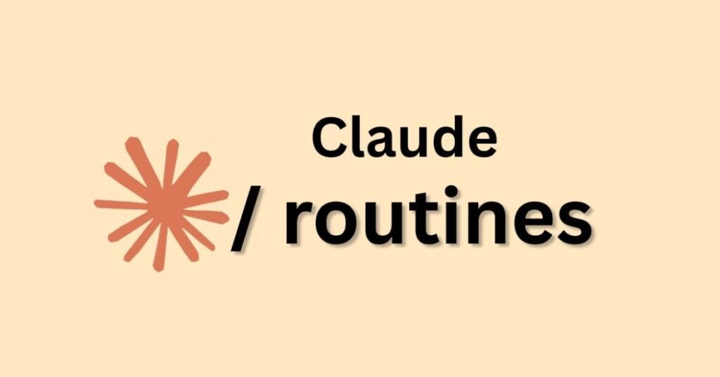 Claude Routines felirat, Claude logóval