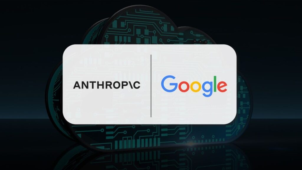 Generált kép a Google és az Anthropic felirattal.