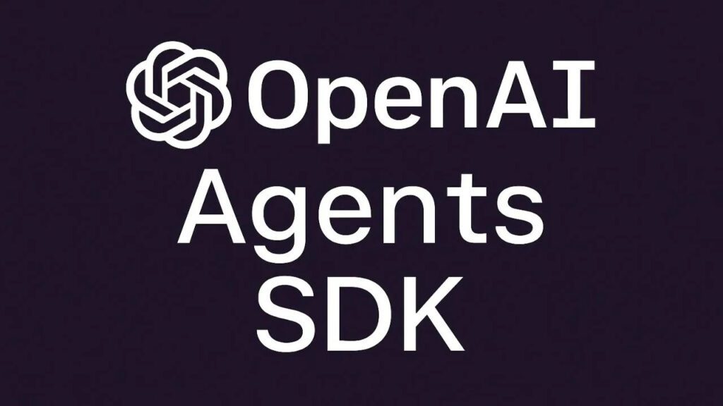 OpenAI agents SDK felirat és logó.