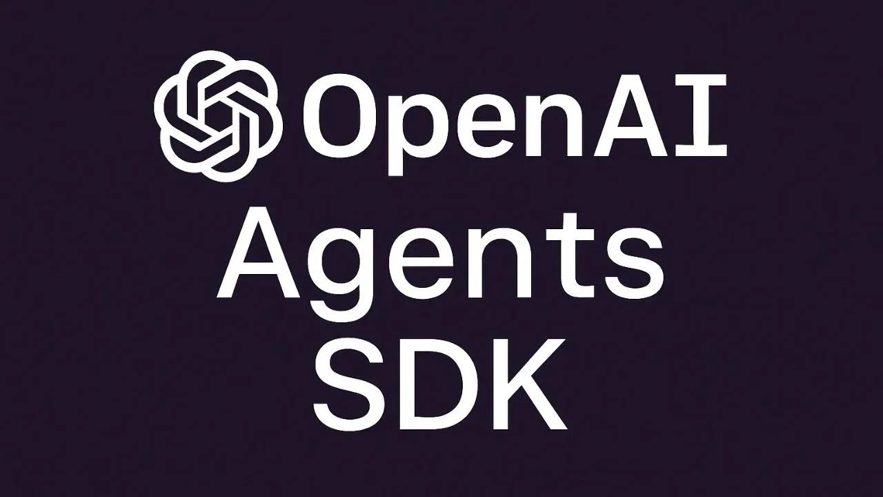 OpenAI agents SDK felirat és logó.