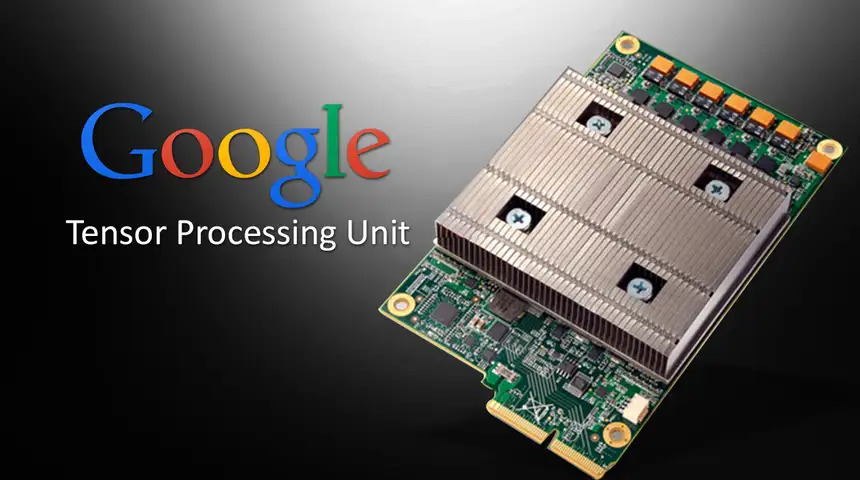 Google TPU chip, arculati dizájnnal.